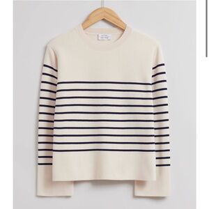Boxy Nautical Striped Sweater
